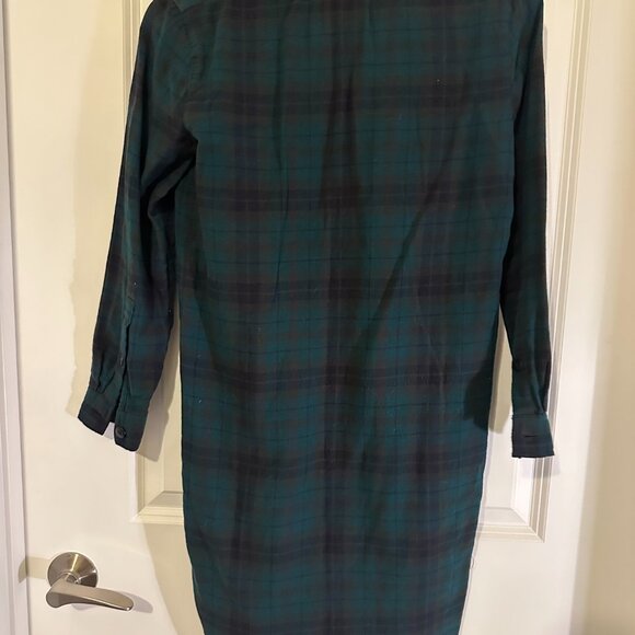 Madewell Green Plaid Shirt Dress, Size XXS - Picture 9 of 9